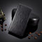 ATISIJIE Custodia in Pelle PU di alta qualità per Huawei P20 Lite,con Supporto Stand,slot per schede,Totale Flip Cuoio Antiurto Case Custodia Cover per Huawei P20 Lite-Nero