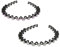 Qiwenr 2 Pcs Fascia per Capelli con Strass, Cerchietto di Cristallo, Cerchietto per Capelli Strass, Fascia Per Capelli di Strass, Fascia con Strass, Cerchietti Strass Cristallo Fascia(Bianco+Viola)