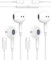 2PACK Auriculares USB C, Hi-Fi Estéreo Auriculares USB Tipo C In-Ear con Micrófono, Auriculares USB C para iPhone 15, Samsung Galaxy S24/S23 Ultra/S22/A53/54, Huawei P30/P40, OnePlus, Google Pixel