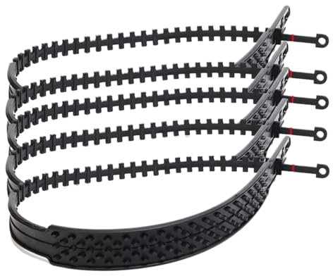 Schneekette, Reifenkette, 10/1 Stück, Urethan-Set, Radbinder, Gürtel, Autoreifen, Ketten, Winter-Anti-Rutsch-Kette, Anti-Rutsch-Schnee-Notfall(Black)