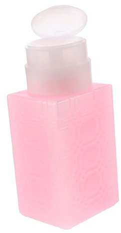 Didiseaon Nail Polish Remover Pump Bottle 250ml Square Makeup Remover Dispenser Lock Leak-proof Travel Liquid Container for Professional Nail Art