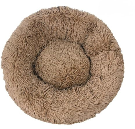 SWZEC Fell-Freund Flauschiges Hundebett Wolke 7 - das Original (S-50CM,Hellbraun)