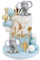 21 PCS Cute Baby Elephant Pearl Balls Cake Decoration Mini Balloon Cake Topper Baking Cake Decorations DIY Elephant Theme Party Supplies for Birthday Party Baby Shower Wedding - Blue