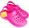 CityComfort Sabots Femme Chaussures de Jardin Mules à Enfiler avec Bride Chaussures Femme Été Motif Tie Dye (37/38 EU, Fuchsia Néon)