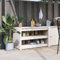 Juroupi Outdoor Kitchen Cabinet White 106x55x64 cm Solid Wood Pine,Kitchen Storage Island,Outdoor Kitchen Cabinet-832334