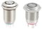 QUARKZMAN Verriegelnder Metall-Druckknopfschalter 12mm 1NO 5V blaue LED-Licht und momentaner Metall-Druckknopfschalter 12mm 2A 1NO 3-6VAC/DC rote LED-Licht 1Set