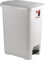 Catergold Slim Pedal Kitchen Bin 60 Litre Capacity Premium Plastic Bin with Lid Multipurpose Waste Bin House & Office Tall Slim Rubbish Recycling (White)