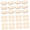 BESPORTBLE 50Pcs Blank Wooden Jigsaw Puzzle Pieces DIY Art Blanks for Crafts and Home Decoration Enhance Creativity and Hand Eye Coordination