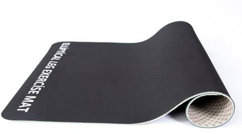 Sefdrert Ellipse Leg Exerciser Machine Mat, Non-Slip Workout Mat for Under Desk Ellipticals, Electric Seated Foot Pedal Exerciser