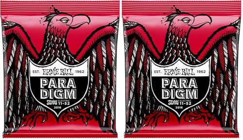 Ernie Ball Burly Slinky Paradigm E-Gitarrensaiten, Stärke 11–52 (Packung mit 2)