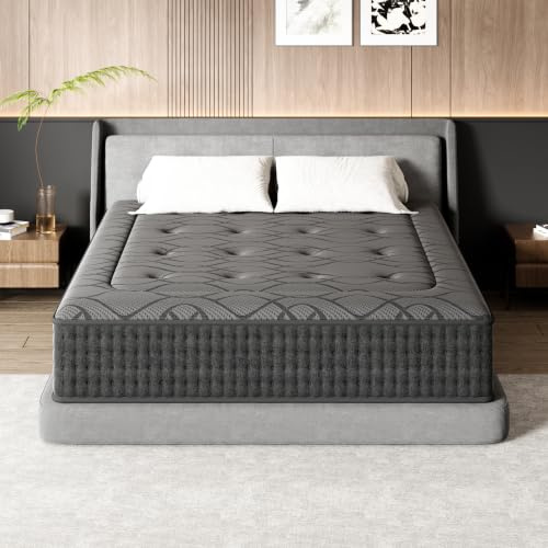 DEWINNER Matratze 100x200 cm, Höhe 30 cm, Taschenfederkern & Memory Foam Matratze, Federkernmatratze, Mittelhart, 7-Zonen, Perfekte Unterstützung, Vakuumverpackt, Öko-Tex Zertifiziert
