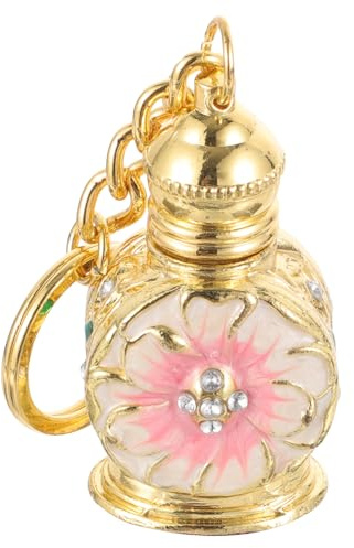 USHOBE Flacon Parfum Vintage Verre et Zinc Bocal Rechargeable Mini pour Huiles Essentielles Échantillons et Parfums de Voyage Design Élégant pour Voyage ou Événements