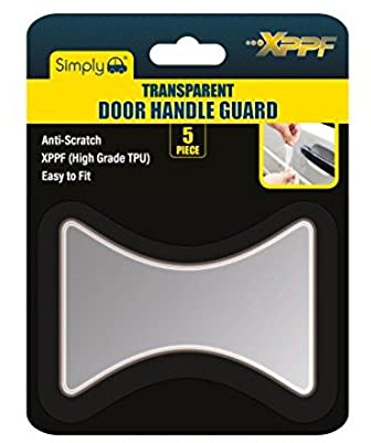 Simply DHG02 Transparent Car Door Handle Guard, Pack of 4, Extra Layer of Protection, Anti-scratch; UV and Weather Resistant, Easy to Clean and Remove, Universal Fit