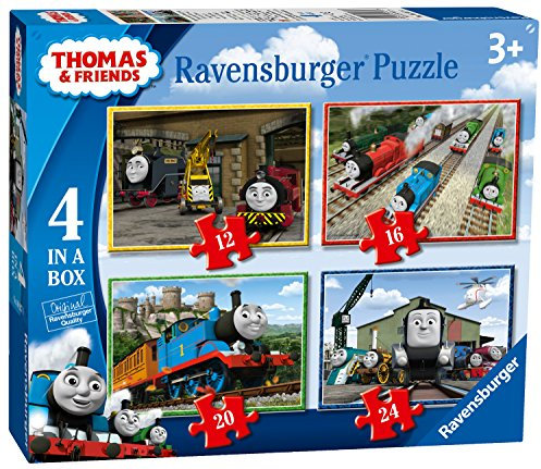 Ravensburger 6937 Thomas and Friends Freunde Puzzle für Kinder ab 3 Jahren, 10,2 cm Box (12, 16, 20, 24 Teile), 0