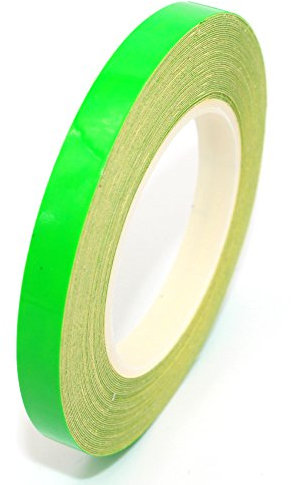 Finest Folia Neon Zierstreifen 7 Meter x 6,5 mm Auto, Motorrad, Boot, Modellbau, LKW (Neon Grün)