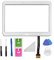 Pantalla Táctil Blanco Digitalizador Panel de Cristal Pieza de Reemplazo Para Samsung Galaxy Tab 4 10.1 SM-T530 T531 T535 Adhesivo Preinstalado y Herramientas