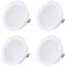 Sweet Led Möbel Einbaustrahler flach IP44 weiss Einbauleuchte 230V 3.5W Warmweiß Möbeleinbauleuchte, G4 Badleuchte Einbauspot Spiegelschrank Feuchtraumleuchte, unterbauleuchte Küche, 4er Pack