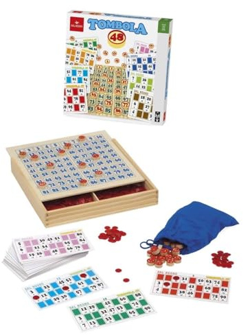 Dal Negro - Tombola 48 Brettspiel, 2+ Spieler , naturfarben, 55757