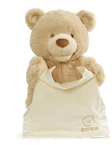 GUND Peek-A-Boo Teddy Bear Animated Stuffed Animal Plush 11,5