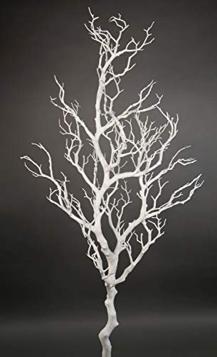 Großer Dekoast/Dekozweig 120cm weiß YF künstlicher AST Zweig Kunstast Kunststoff