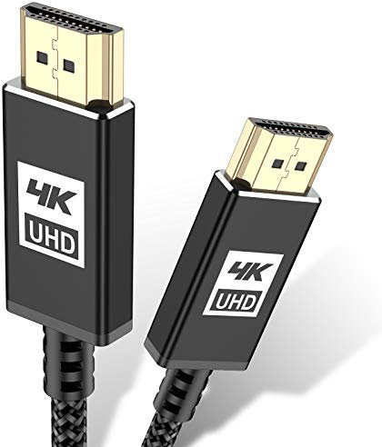 AviBrex Cable HDMI 4 metros 4K@60 Hz, 18 Gbps, cable HDMI 2,0, nailon, trenzado, conectores dorados con Ethernet y canal de retorno de audio, compatible con vídeo 4K UHD 2160p, HD 1080p