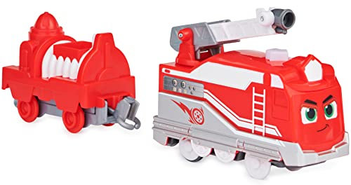Mighty Express Motorisierter Zug Roter Retter mit Güterwaggon - batteriebetriebener Zug zur beliebten TV-Serie, ab 3 Jahren