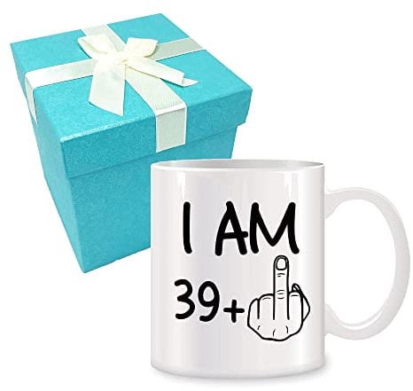 MAGEDON 40th Birthday Gifts for Women Men Novelty Coffee Mug 11 oz - Gag Party Idea as a Joke Celebration Forty Adult Birthday Presents