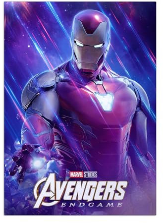 Displate Marvel Avengers Metallposter Marvel Avengers Poster Marvel Deko Marvel Merch Marvel Bilder Marvel Film Poster Marvel - Avengers Endgame - Iron Man Poster 32x45cm