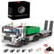DOYAY Technik LKW Mit Anhänger, 2950 Teile Technik Truck Ferngesteuert Auto mit Motoren, Technik Dumper mit Anhänger Bauset Kompatibel mit Technik LKW Modell