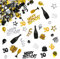 Giftota - Konfetti 30 Geburtstag Deko - Konfetti (Gold Schwarz) - Partydekoration Geburtstag 30 - Dekoration für Jubiläen, Geburtstage, Partys