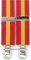 Hispapiel Tirantes hombre bandera España. Talla única caballero. Regulables y elásticos con clip metálico (Rojo)