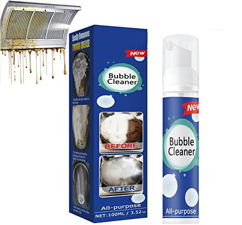 Allzweck Schaumreiniger,Blasenreiniger Schaum,Bubble Cleaner Allzweck Fleckenentferner,Schäumender schwerölfleckenreiniger,Rheineule Schaumreiniger,All-Purpose Rinse-Free Cleaning Spray for Kitchen