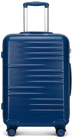British Traveller Reisekoffer Hartschalenkoffer ABS+PC Koffer Trolleys 74.5 * 49 * 30.5cm Neu Blau