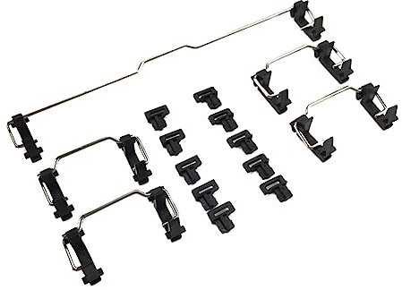 Ranuw Commutateurs MX pour clavier mécanique pour touches Costar Poteaux d'équilibrage 6.25u 2U Stabilisateurs Costar pour commutateurs MX Clavier mécanique Big Key