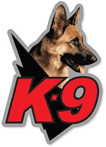 WildeBabsKLBT K9 Unit Police Guard Dog car K855 Hochwertiger Premium Auto-Aufkleber Sticker Decal Autoaufkleber Aufkleber-Folie 12cm