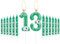 Birthday Number Candles, Football Birthday Number Candles, Green Number Cake Candles with 26 Extension Rods, Party Decorations for Unforgettable Celebrations