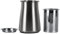 Duiaynke Recipiente de acero inoxidable para café molido, recipiente mate con taza de tamiz, tamiz de café con tapa para cocina, cafetería