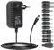 5V Netzteil DC5V 3A Stromversorgung Ladegerät mit 11 DC Steckern AC230V auf DC5V 3A 2.5A 2A 1.5A 1A Konverter Wechselrichter Transformator für WiFi Router USB Hub Tv Box DC5V Gerät