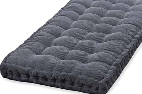 Bankkissen Bankauflage 1/2/3 Sitzer ,90x40/100x40/120x40/150x50/160x40/160x50cm Sitzauflage 10cm Dickes Outdoor Sitzkissen Bank, Rechteckiges Bankpolster, Waschbar Gartenbank Auflage(Color:8a,Size:155