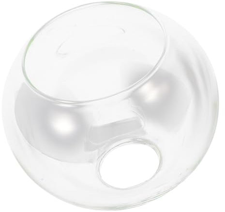Artibetter Abat-jour Verre Transparent Pour Lampe Pendante Remplacement Décoratif Forme De Globe Pour Lustre Installation Facile Et Salon Chambre