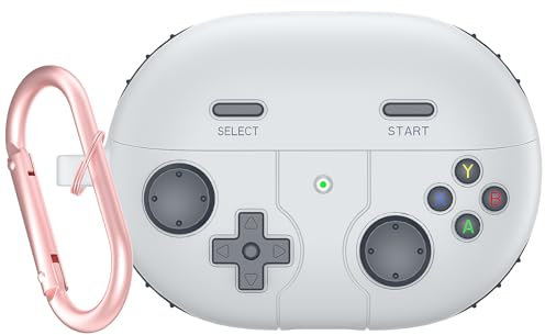 Unique Game-pad Designed Earbuds Holder Case for Huawei Freebuds pro 3/SE 2, Soft Silicone Buttons,4/4E,Grey