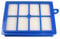 TALENTEC home | 1x Filtro HEPA di ricambio compatibile con Philips, Electrolux e altre marche. Filtro per aspirapolvere per polvere, sporco e particelle : H12 : Colore blu e bianco