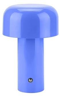Luxus - Tischlampe Touch - Luna - Blau - H30 x Ø16 - Terrassenlampe - Schreibtischlampe - LED - Wiederaufladbar - Dimmbar - Kabellos - Batteriebetrieben - Tischlampe für innen und außen