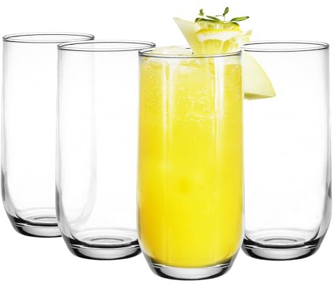 Glasmark KROSNO 1992 Bicchiere da acqua Bicchiere alto 280 ml Robusto lavabile in lavastoviglie Laccato trasparente