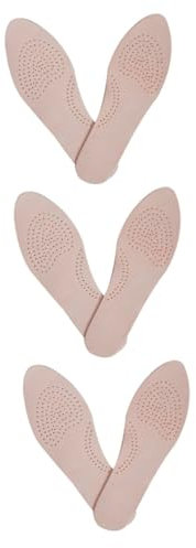 Beaupretty 3 Paare Einlegesohlen Einlegesohle aus Schaffell Schuheinlagen für Damen beige fußkur schuhsohlen Lederstiefel Einlagen Fußpflege Sportschuhe Einlagen Fußpolster Sport Schuhkissen