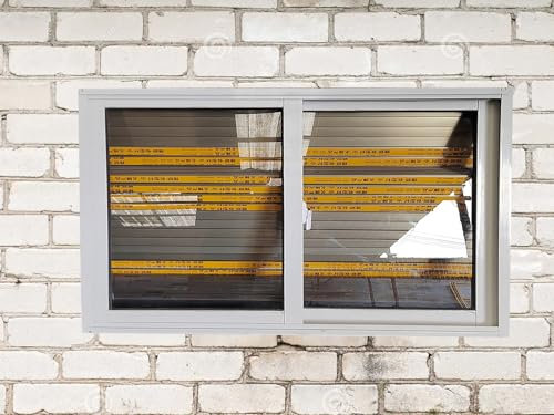 Finestra da tetto scorrevole orizzontale in alluminio con schermo di ventilazione, per cantina, bagno, officina, cucina e pollai, 60 x 50 cm