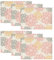 Artoid Mode Blumen Rosa Dahlien Frühling Platzsets 6er Set, 30x45cm Sommer Urlaub Tischsets Waschbar Platzdeckchen Küche Party Deko