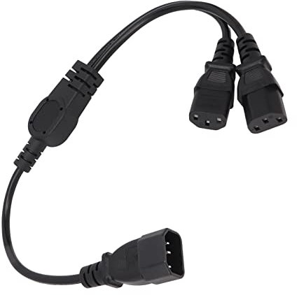 SUNGOOYUE Splitter-Y-Adapterkabel, C14 auf 2 X C13-Netzkabelverlängerung mit Nema 5 13R-Splitter für Computer