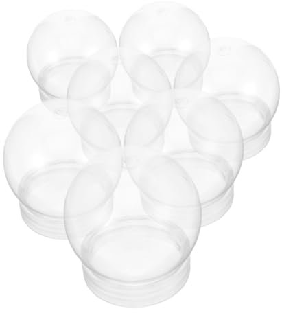 Alipis Kit de Bola de Nieve de Cristal de 4 Pulgadas con Tapa de Rosca para Decoración de Halloween para Niños Y Niñas Manualidades Personalizadas