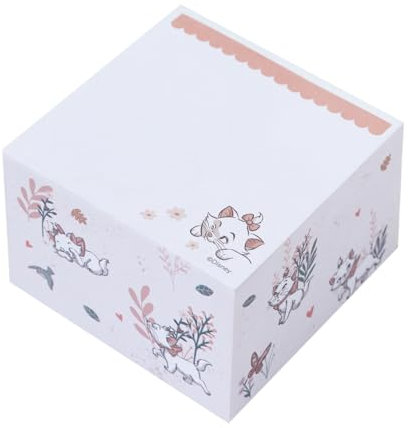Grupo Erik Memo Block - Disney The Aristocats Gifts | 400 Sheets - 3 x 3 inches - 7.5 x 7.5 cm Note Block, Small Notepad, Note Pad | Disney Stationery Gifts Under 10 Pounds